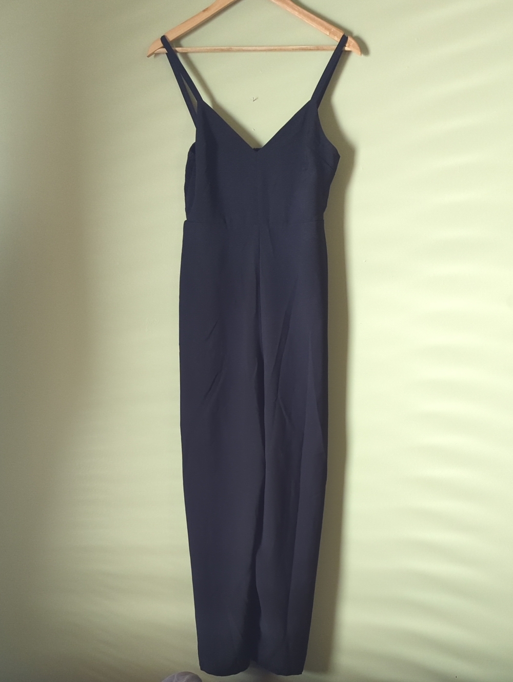 Madewell Black V-Neck Wide-Leg Jumpsuit